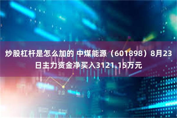 炒股杠杆是怎么加的 中煤能源（601898）8月23日主力资金净买入3121.15万元