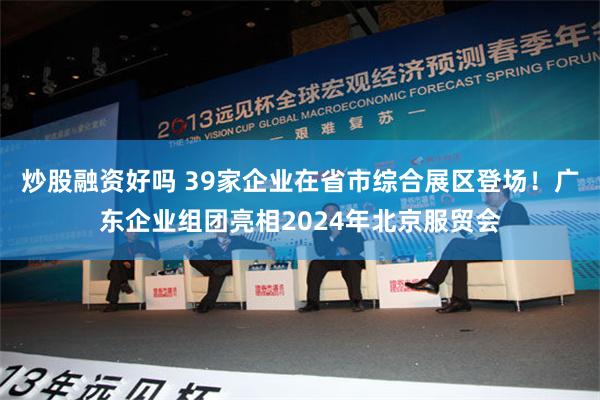 炒股融资好吗 39家企业在省市综合展区登场！广东企业组团亮相2024年北京服贸会