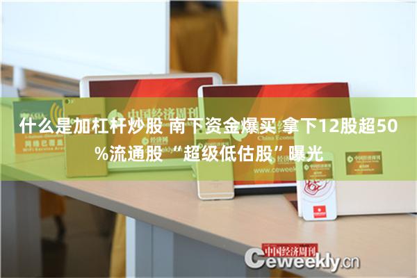 什么是加杠杆炒股 南下资金爆买 拿下12股超50%流通股 “超级低估股”曝光