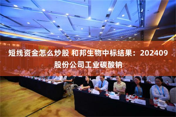 短线资金怎么炒股 和邦生物中标结果：202409股份公司工业碳酸钠