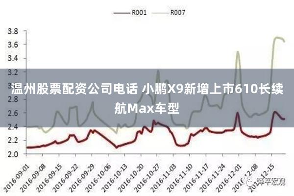 温州股票配资公司电话 小鹏X9新增上市610长续航Max车型