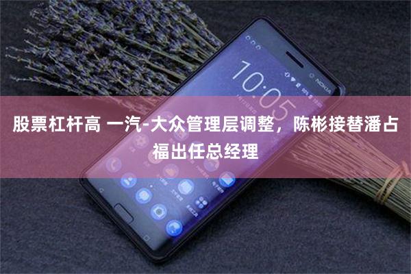 股票杠杆高 一汽-大众管理层调整，陈彬接替潘占福出任总经理
