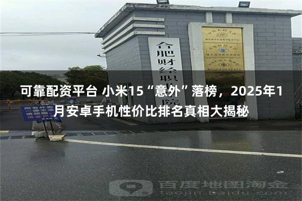 可靠配资平台 小米15“意外”落榜，2025年1月安卓手机性价比排名真相大揭秘