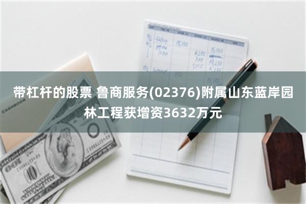 带杠杆的股票 鲁商服务(02376)附属山东蓝岸园林工程获增资3632万元