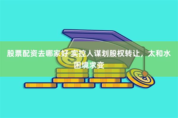 股票配资去哪家好 实控人谋划股权转让，太和水困境求变