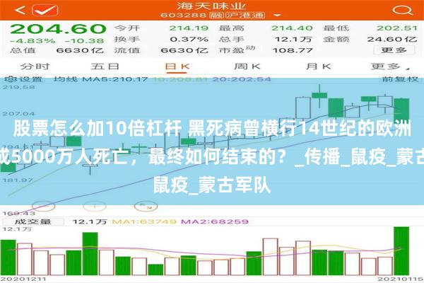 股票怎么加10倍杠杆 黑死病曾横行14世纪的欧洲，造成5000万人死亡，最终如何结束的？_传播_鼠疫_蒙古军队