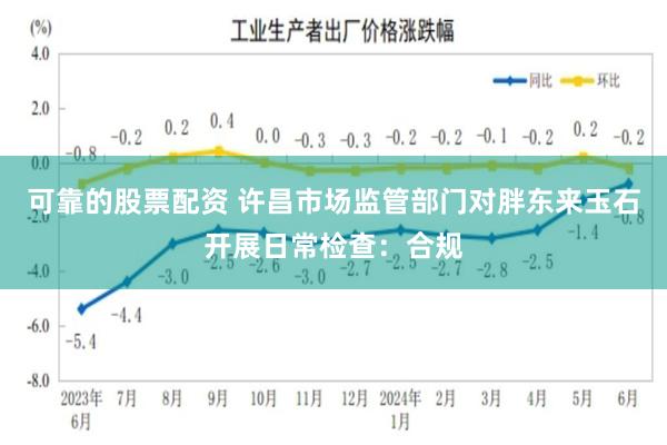 可靠的股票配资 许昌市场监管部门对胖东来玉石开展日常检查：合规