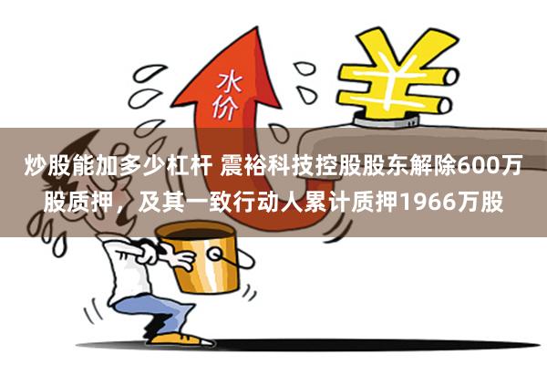 炒股能加多少杠杆 震裕科技控股股东解除600万股质押，及其一致行动人累计质押1966万股