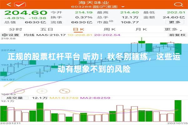 正规的股票杠杆平台 听劝！秋冬别瞎练，这些运动有想象不到的风险